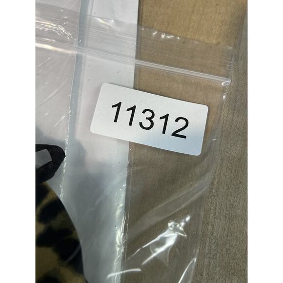 H&M Kimono Womens XS Black Gold Palm Leaf Cheetah Animal Print Open Cardigan - Picture 9 of 9